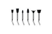 Kenda Titanium Pre-Polishing, No. 1006, 3 X 7mm, Small Point, Right Angle, Black, 6/Pack