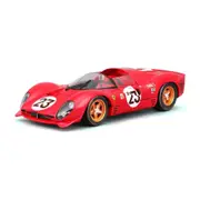 Bburago 1:24 1967 Ferrari 330 P4 196 Daytona Diecast Red Model Sports Car 3+