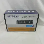 NEW Sealed Netgear ProSafe FS105 5-port 10/100 Desktop Switch Connects 5 Devices