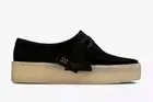 CLARKS ORIGINALS Wallabee Cup Ladies Black Suede Leather Shoes UK 4 D EU 37