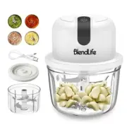 Mini Electric Chopper Effortless One-Touch Operation 304 Stainless Steel Blades