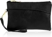 [Giantree] Wristlet Clutch Purses for Women Leather Wristlet Wallet Clutch Purses Evening Handbags Envelope Purse For Women Ladies Gifts
