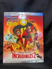 INCREDIBLES 2 Disney Blue-Ray New w/ Slip Cover and Digital Code