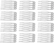 HAPINARY 50Pcs DIY Hair Combs Silver Headdress Comb with Five Teeth for Women Handmade Hair Accessories for Various Styles for Personalization