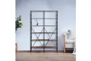 5 Tiers Bookshelves Storage Plants Display Books Pictures Bookcase Bookshelf Shelving Stand Home Decoration