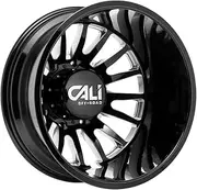 CALI OFF-ROAD 9110D-2870BMR192 Summit Dually Rear 9110 Gloss Black/Milled Spokes 20X8.25 8-170 -192mm 124.9mm