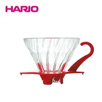 在飛比找樂天市場購物網優惠-《HARIO》V60紅色01玻璃濾杯 VDG-01R 1~2