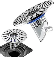 Floor Drain Core - Drain Backflow Preventer - Easy to Install Stainless Steel Anti Odor Anti-Clogging Water Drainer for Laundry Room, Basement Drain
