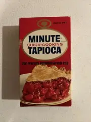 Vintage 1960s Minute Quick-Cooking Tapioca General Foods NOS Full Unopened Box