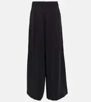 [CO] CO High-rise jersey wide-leg pants AU 4 black