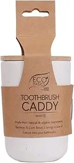 White Magic Eco Basics Toothbrush Caddy, White
