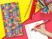 Block Builder Stationery/Pencil Kids Name Label Personalised Sticker