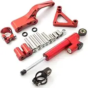 One Set CNC Aluminum Stabilizer Steering Damper Mounting Bracket Kit Fit for Ducati Monster 696 Accessories Steering Damper(I)