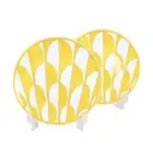 Hermes Bread Plate Pair 14cm Soleil de Hermes 046012P2 Sun Shine Su... Brand New