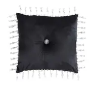 Chamonix Velvet Square Cushion (Silver) - 45 x 45