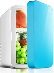 6L Mini Fridge for Bedrooms Portable Small Refrigerator Makeup Skincare Refrigerator Quiet Freezer with Cooling and Heat Function AC/DC Powered for Bedroom, Office, Dorm, Car, Skincare & Cosmetics (S