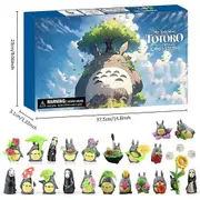 Totoro Figures Christmas Advent Calendar 24 Days Xmas Countdown Blind Box Christmas Surprise Gift