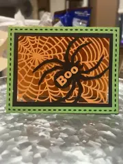 handmade Card Kit Stampin' Up! Halloween Spider Web Boo