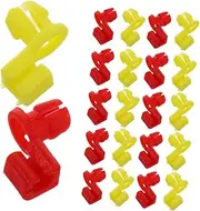 EXAOMBLE 20 Sets Tailgate Rod Clips Fit Plastic Retainer Clips for Car Door Lock Rods Durable Auto Fasteners for Left Right Door Replacement and Repairs