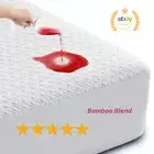 Luxury Temperature Regulating Waterproof Bamboo California King Mattress Cover