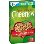 Apple Cinnamon Cheerios Cereal Limited Edition Happy Heart Shapes Heart Healthy