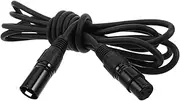 SECFOU Balance Line XLR Cable Handled Microphone Male to Female XLR Adapter Mic Cord Wired Microphone Mic Cables Monitor Power Cord Black Plastic
