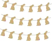 EXQUIMEUBLE 6pcs 1 Set Party Pennant Banner Rabbit Flag Bunting