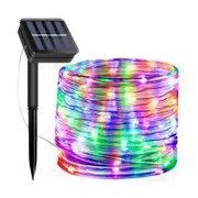12M Solar Powerd LED Strip Rope Fairy String Lights Christmas Outdoor DIY Decor COLORFUL