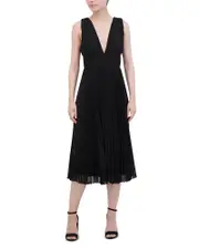 Bcbgmaxazria Pleated Midi Dress