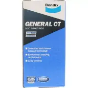 Bendix General CT Front Brake Pad Set fits SAAB 9-3 1.9 TiD & TTiD (2007-2015)