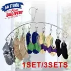 10 Pegs Stainless Steel Clothes Dryer Rack Laundry Hanger Sock Underwear Clip GT