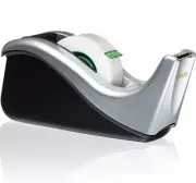 1x Scotch Tape Dispenser in Silver with 1 Roll of Scotch Magic Tape 19mm x 33m
