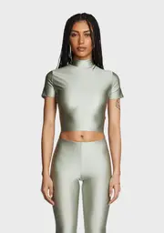 Made For This Crop Top - Silver