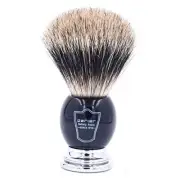 Parker Premium 3 Band Pure Badger Shaving Brush with Stand Included - Packaged