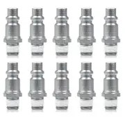 Prevost IRP086251 1/4" Male NPT Industrial Style Steel Plug 3/8" Body 10 Pack