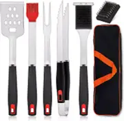 7 Piece Griddle Accessories Kit BBQ Grill Tools Set for Outdoor Camping Party