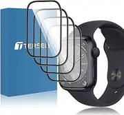 【4 Pack】 T Tersely Screen Protector for Apple Watch Series 9/8/7 (41MM),Ultra Clear PMMA Curved Film, Soft Protective Full Coverage Film Accessories Compatible with iWatch 9/8/7 41MM