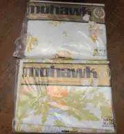 Vintage NEW Mohawk Percale Full Sized Fitted & Flat Bed Sheets Wentworth Floral