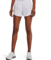 Under Armour Women's Fly-By 2.0 Running & Gym Shorts Multi Size White/Gray