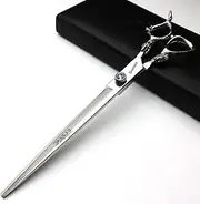 sharonds 6/7/7.5 Inch Hair Scissors Blue Gem Hair Scissors High-End Salon 440C Steel Barber Scissors (9-inch Cutting Scissors)