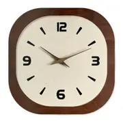 12 Inch French Crystal-Faced Wooden Wall Clock Silent, Elegant for Living Room ZSH017