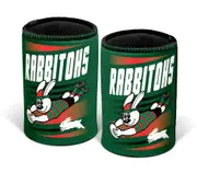 South Sydney Rabbitohs NRL Retro Mascot Beer Can Bottle Cooler Stubby Holder Cosy
