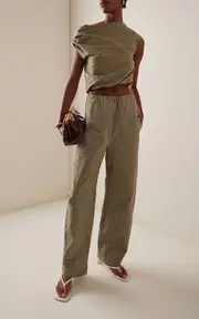 [Paris Georgia] Cocoon Washed-Cotton Trackpants