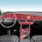 Car Interior Film Dashboard Piano Board Shift Center Console Anti-Scratch Transparent TPU Protection Film Accessories，for KIA NIRO SG2 Manual Transmission 2022-2024 (Style B 353mm)