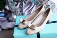 在飛比找Yahoo!奇摩拍賣優惠-Ferragamo Vara 1 Bow Pump 蝴蝶結 