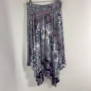 New Chico's Skirt Women's Sz 0 US Small Handkerchief Below Knee Midi Pull On NWT