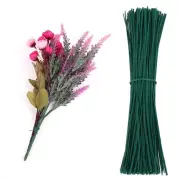 200 Piece Green Twist Ties for Plastic Bags 6" Metallic Twist Cable Cord Wire...