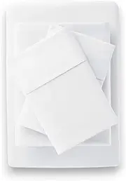 [Dormica] 1000 Thread Count Queen 4 Pc White Sheet Set 18 inch deep Pocket, Long Staple Cotton Bedding Sheets, Luxury Hotel Sheets 100% Egyptian Cotton Queen Sheet Set White