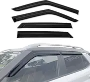 AUSGO Weathershields Compatible with Hyundai Venue 2019-Onwards, Luxury Weather Shields Window Visors Wind Deflectors Sun Rain Guard 4PCS Set