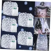 5 Pack Christmas String Lights Decor, Timer, Total 150 LED 50 Ft Battery